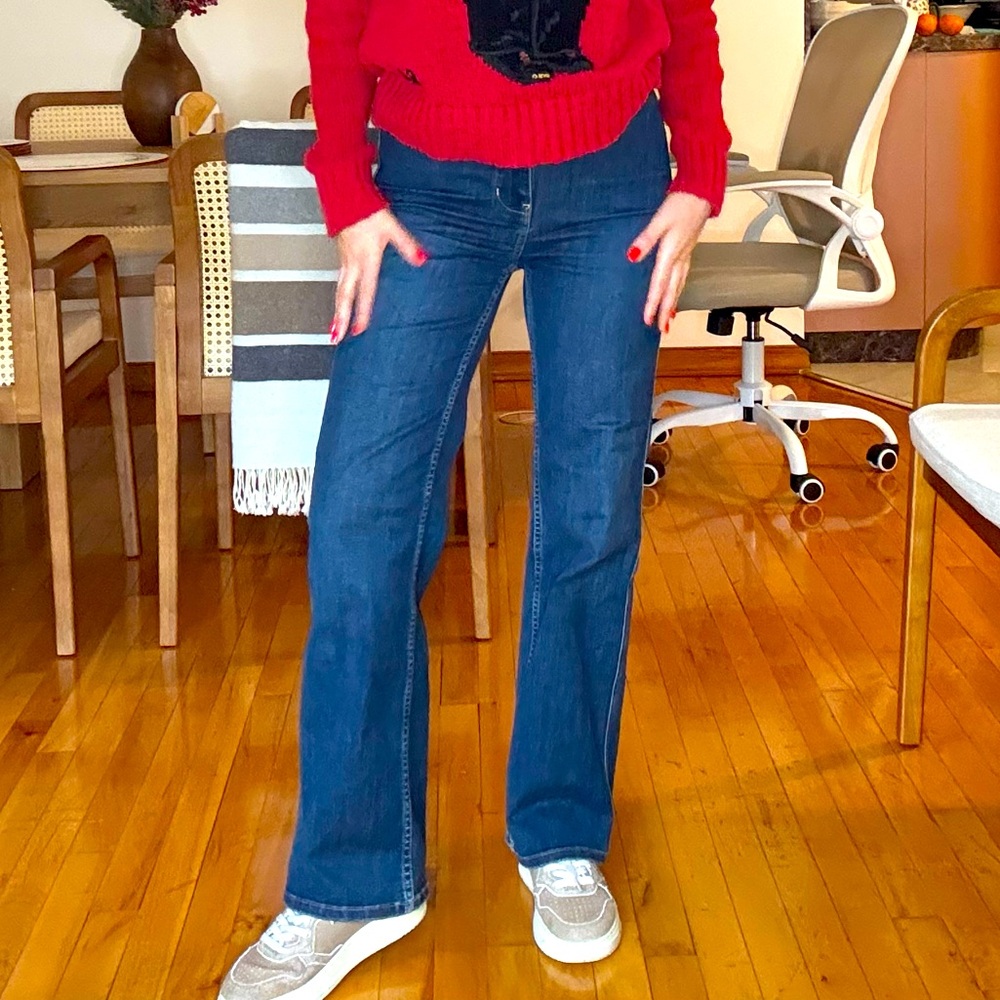 Free People Dark Blue Jeans